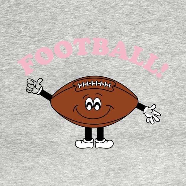 Football! Cute Cartoon Football Guy by Moon Ink Design